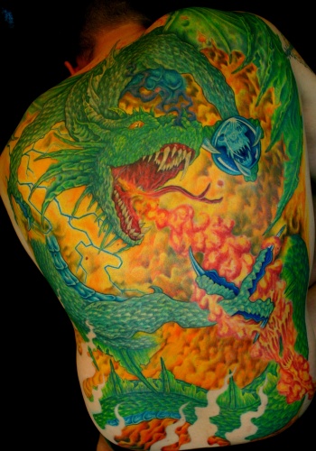 Tattoos - Dragon back - 20715